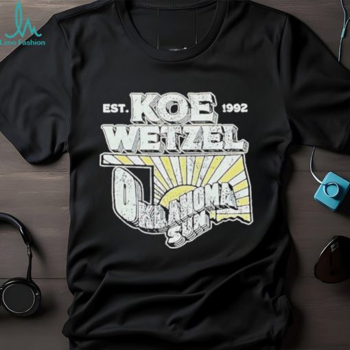 Koe Wetzel Merch Oklahoma Sun shirt