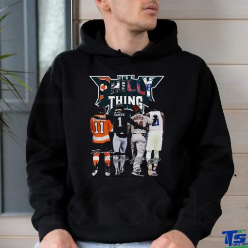 Konecny Hurts Harper and Embiid It’s A Philly Thing Signatures Shirt