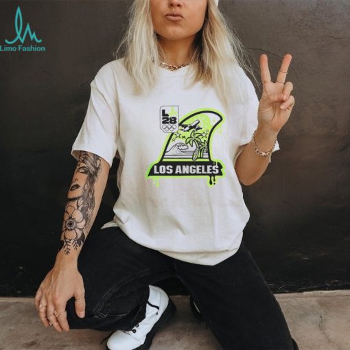 LA 2028 Neon Tags Long Sleeve T-Shirt - White