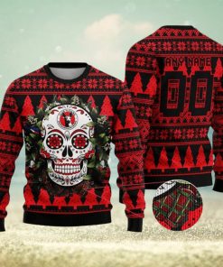 LIGA MX Club Tijuana Special Sugar Skull Christmas Ugly Sweater Custom Number & Name