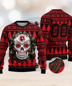 LIGA MX Club Tijuana Special Sugar Skull Christmas Ugly Sweater Custom Number & Name