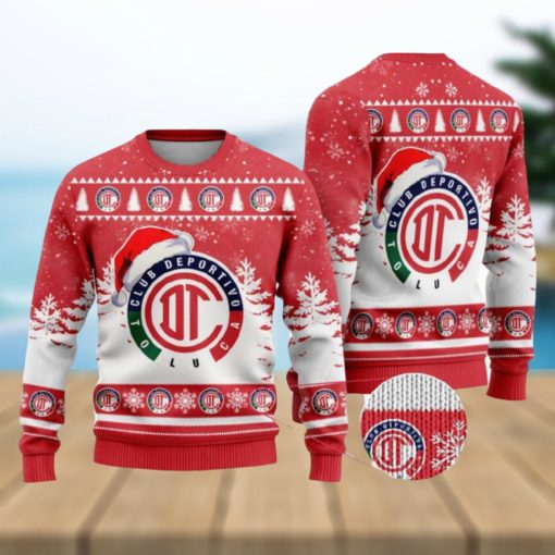 LIGA MX Deportivo Toluca Special Christmas Ugly Sweater Printed New Gift For Men And Women