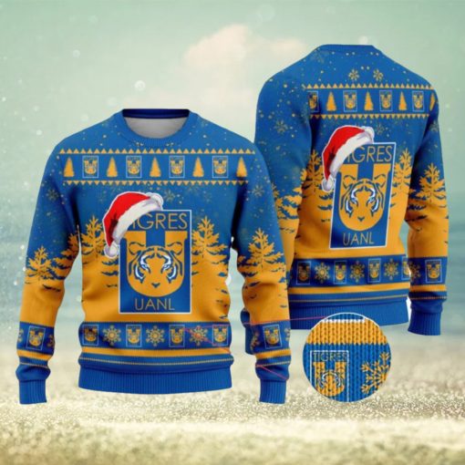 LIGA MX Tigres UANL Special Christmas Ugly Sweater Printed New Gift For Men And Women