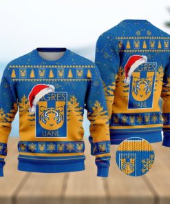 LIGA MX Tigres UANL Special Christmas Ugly Sweater Printed New Gift For Men And Women