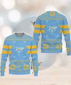 LIU Sharks Custom New Uniforms For Fan Gear Ugly Xmas AOP Sweater