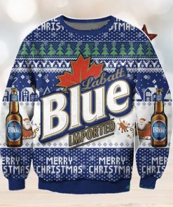 Labatt Blue Imported 3D Ugly Christmas Sweater Christmas Gift