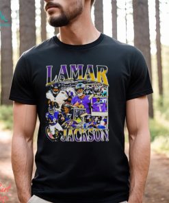 Lamar Jackson Jr Baltimore Ravens Football Logo Vintage 2023 Shirt