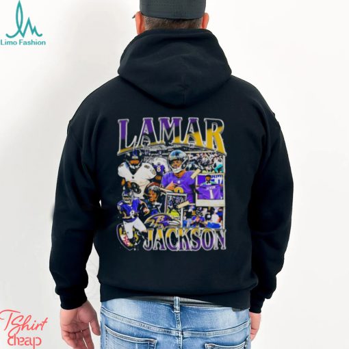 Lamar Jackson Jr Baltimore Ravens Football Logo Vintage 2023 Shirt