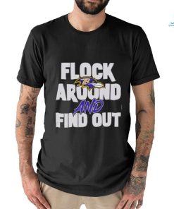 Lamar Jackson Wearing Flock Around And Find Out Baltimore Ravens Tee shirt