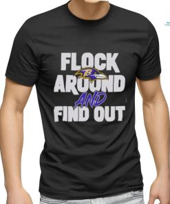 Lamar Jackson Wearing Flock Around And Find Out Baltimore Ravens Tee shirt