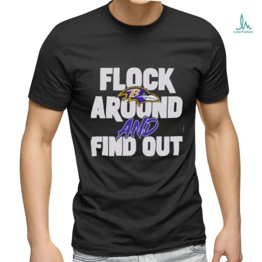 Lamar Jackson Wearing Flock Around And Find Out Baltimore Ravens Tee shirt