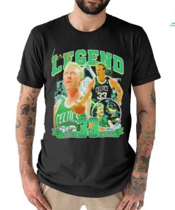 Larry Bird number 33 legend Boston Celtics signatures shirt
