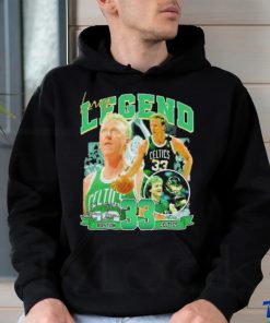 Larry Bird number 33 legend Boston Celtics signatures shirt