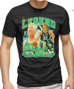 Larry Bird number 33 legend Boston Celtics signatures shirt