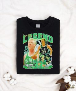 Larry Bird number 33 legend Boston Celtics signatures shirt