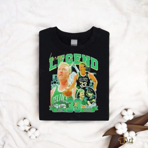 Larry Bird number 33 legend Boston Celtics signatures shirt
