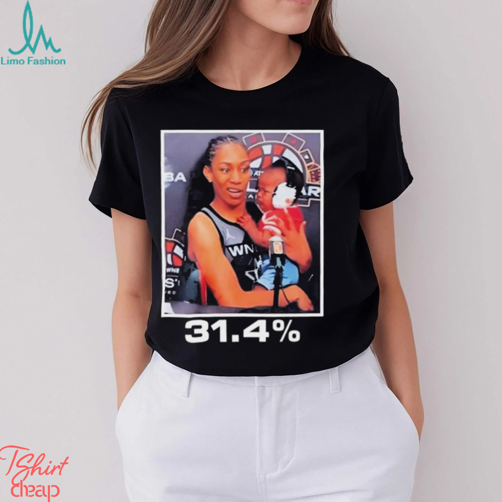 Las Vegas ACES A’ja Wilson 31.4% photo shirt Las Vegas ACES A’ja Wilson 31.4% photo shirt