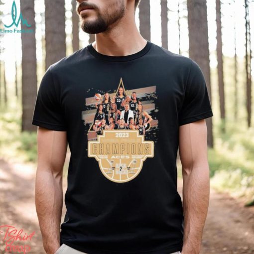 Las Vegas Aces 2023 WNBA Finals Champions Back 2 Back Shirt