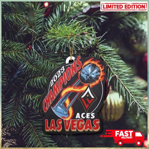 Las Vegas Aces Homage Unisex 2023 WNBA Finals Champion Trophy Christmas Tree Decorations Ornament