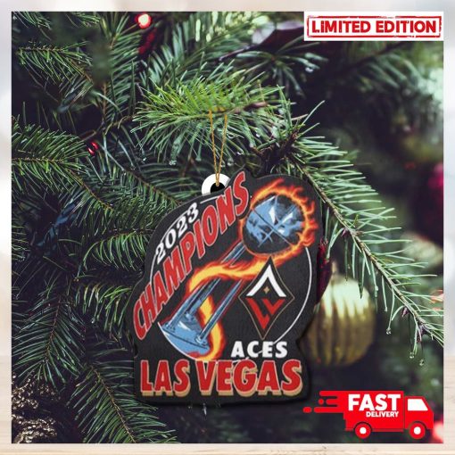 Las Vegas Aces Homage Unisex 2023 WNBA Finals Champion Trophy Christmas Tree Decorations Ornament