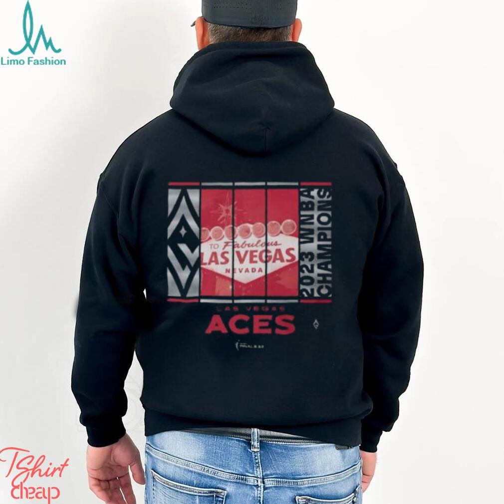 Las Vegas Aces Stadium 2023 WNBA Finals Champions Skyline Shirt Las Vegas Aces Stadium 2023 WNBA Finals Champions Skyline Shirt