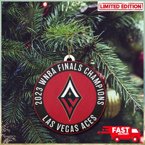 Las Vegas Aces WNBA Finals Champions 2023 Logo Christmas Tree Decorations Ornament