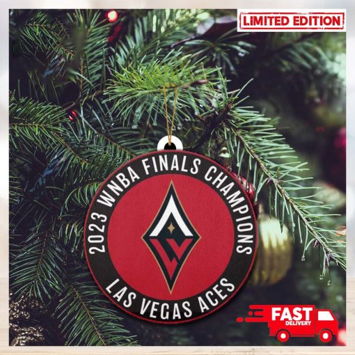 Las Vegas Aces WNBA Finals Champions 2023 Logo Christmas Tree Decorations Ornament