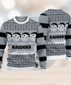 Las Vegas Raiders Christmas Reindeer Pattern Limited Edition Ugly Sweater