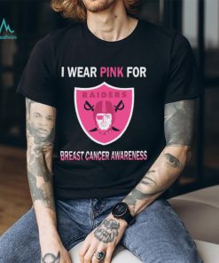 Las Vegas Raiders I wear pink for Breast Cancer Awareness 2023 shirt