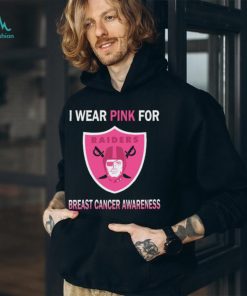 Las Vegas Raiders I wear pink for Breast Cancer Awareness 2023 shirt