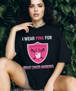 Las Vegas Raiders I wear pink for Breast Cancer Awareness 2023 shirt