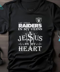 Las Vegas Raiders In My Vien Jesus In My Heart Logo Shirt