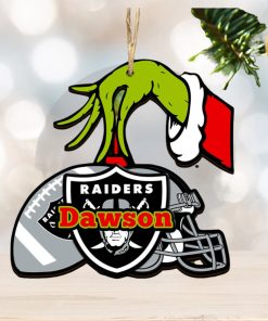 Las Vegas Raiders NFL Grinch Personalized Ornament SP121023113ID03