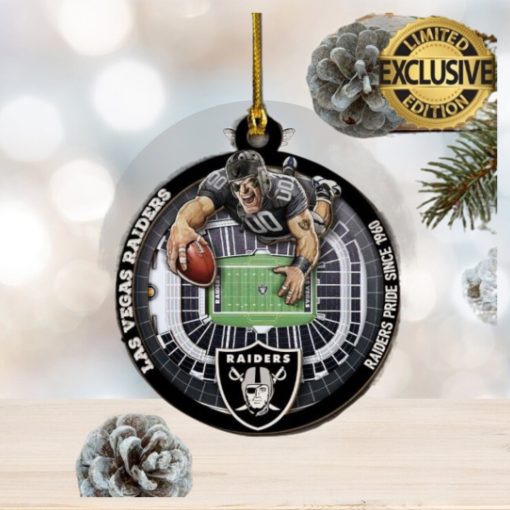Las Vegas Raiders NFL Mascot Christmas Tree Decorations Ornament