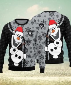 Las Vegas Raiders Olaf Christmas Funny Knitted Sweater