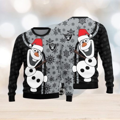 Las Vegas Raiders Olaf Christmas Funny Knitted Sweater