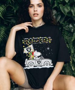 Las Vegas Raiders Snoopy Driving Car Christmas T Shirt, hoodie, sweater, long sleeve and tank top Las Vegas Raiders Snoopy Driving Car Christmas T Shirt