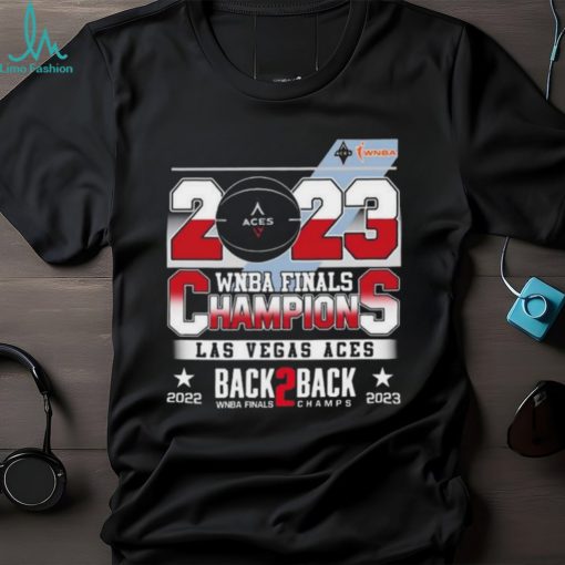 Las vegas aces 2023 wnba finals champions back 2 back finals champs shirt