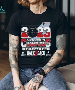 Las vegas aces 2023 wnba finals champions back 2 back finals champs shirt
