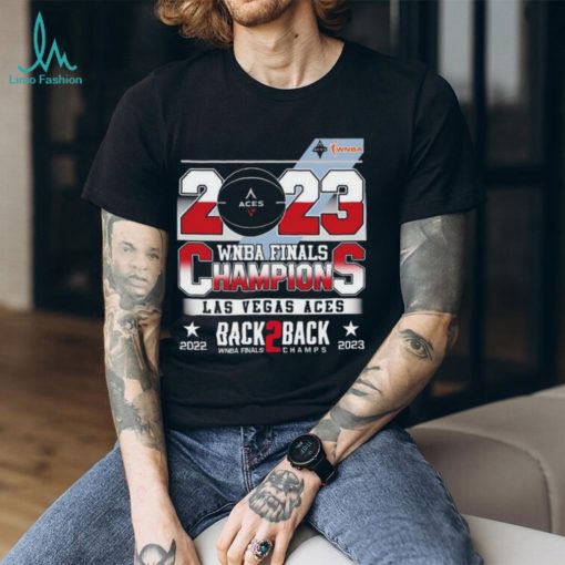 Las vegas aces 2023 wnba finals champions back 2 back finals champs shirt