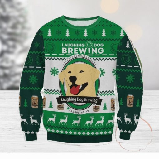 Laughing Dog 3D Ugly Christmas Sweater Christmas Gift