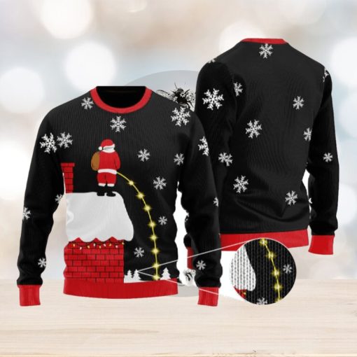 Leaky Roof Black Ugly Christmas Sweater Funny Gift For Men And Women Family Holidays