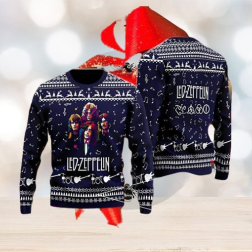 Led Zeppelin Band 3D Printed Ugly Christmas Sweater Nice Gift For Everyone