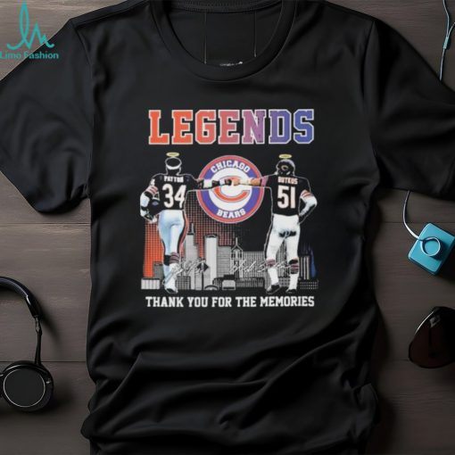 Legends Chicago Bears Thank You For The Memories Signatures T Shirt
