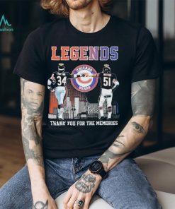 Legends Chicago Bears Thank You For The Memories Signatures T Shirt