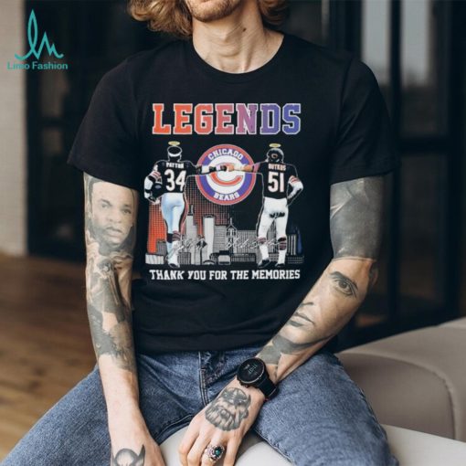 Legends Chicago Bears Thank You For The Memories Signatures T Shirt
