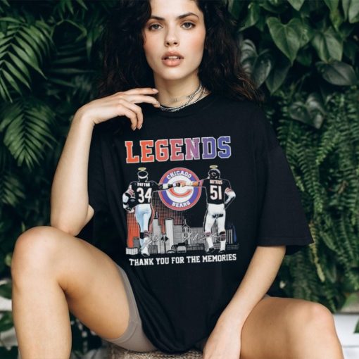 Legends Chicago Bears Thank You For The Memories Signatures T Shirt