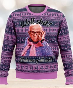 Leslie Jordan Well Shit 3D Ugly Christmas Sweater Christmas Gift Ideas Party Gift