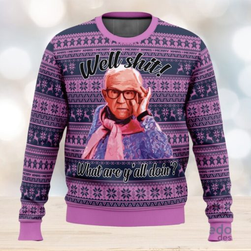 Leslie Jordan Well Shit 3D Ugly Christmas Sweater Christmas Gift Ideas Party Gift