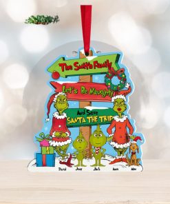 Let’s Be Naughty And Save Santa The Trip, Personalized Ornament, Christmas Gift